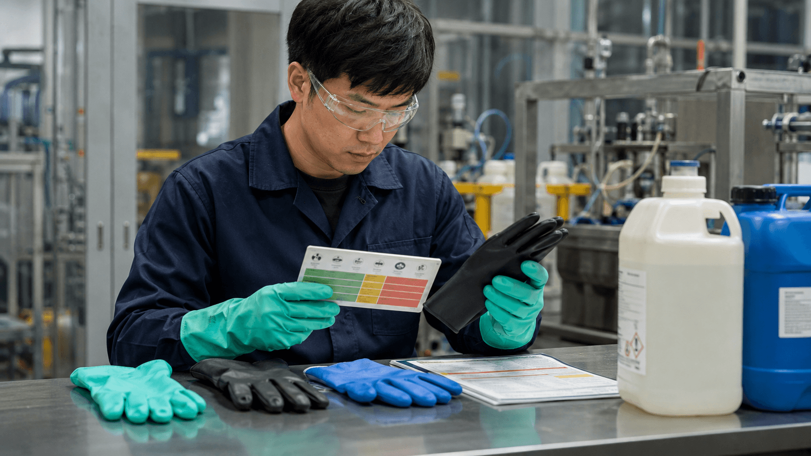 Chemical Resistant Gloves Selection Guide: Questions Buyers Must Ask Before Ordering - PPEgen industrial PPE guide