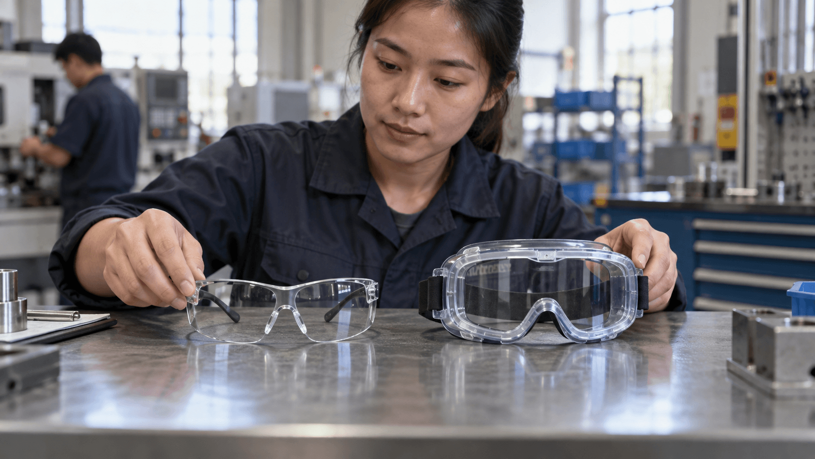 Safety Glasses vs Goggles for Industrial Tasks: A Buyer Guide - PPEgen industrial PPE guide